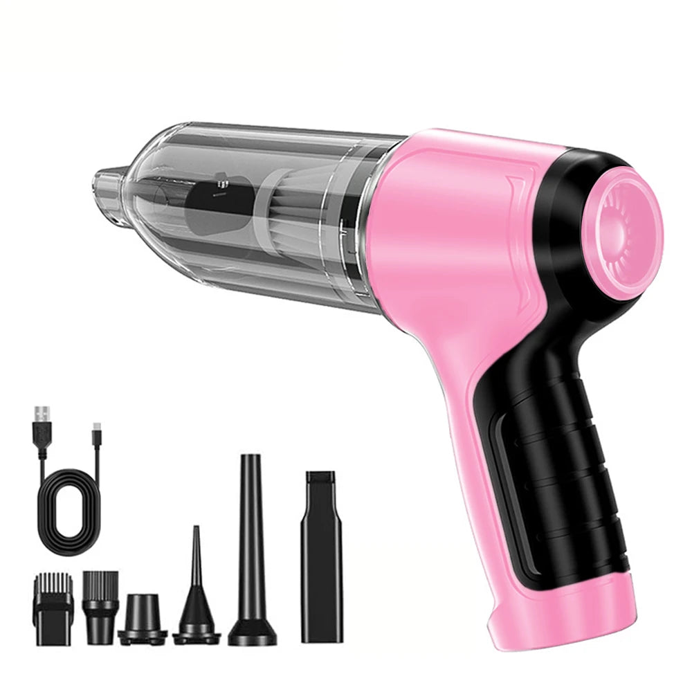 Car Vacuum Cleaner 95000PA Strong Suction Handheld Wireless Vacuum Cleaning Blower 2 in 1 Portable Vacuum Cleaner for Car Home