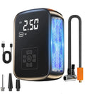 150PSI Tire Inflator Portable Air Compressor Cordless Air Pump Tires Air Pump with LED Light Tire Ball Electric Inflator