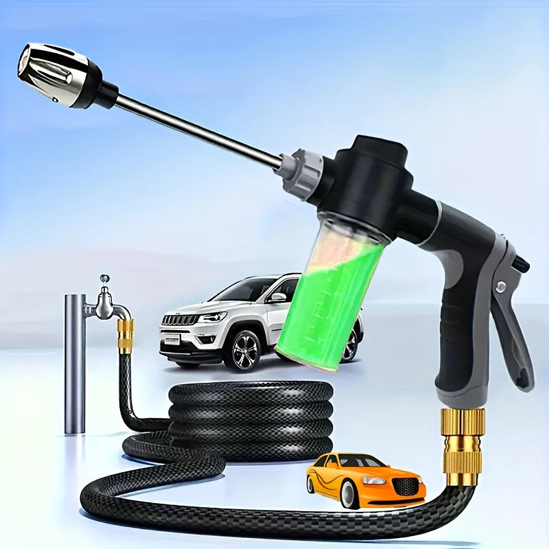 Portable Power Washer 2X Stronger High Pressure Water Gun for Car Washing Watering Plants Durable Plastic Ergonomic No Battery