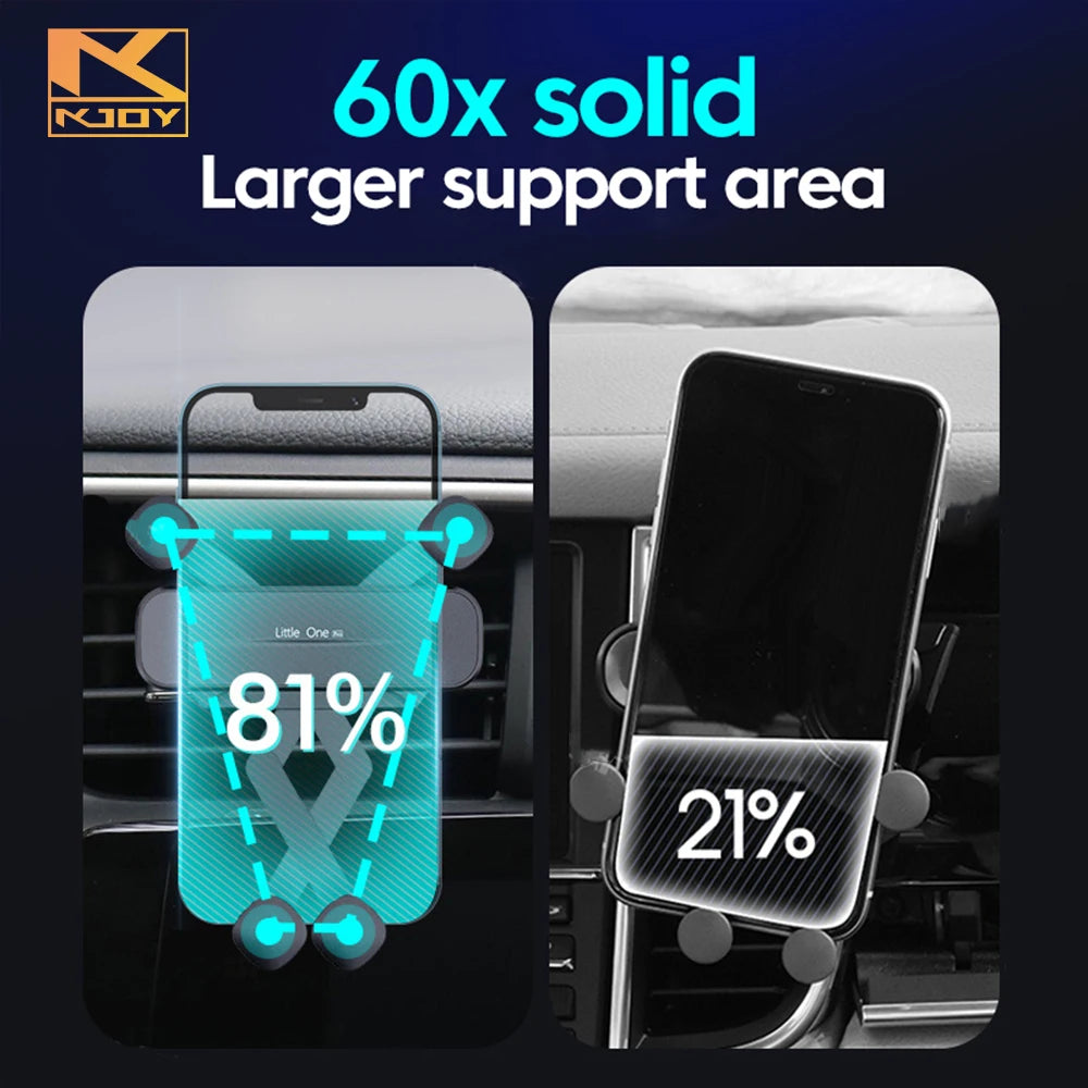 1Pc Gravity Car Phone Holder in Car Air Vent Mobile Phone Stand Supports Suit for Iphone Xiaomi Samsung Huawei Cell Car Holder