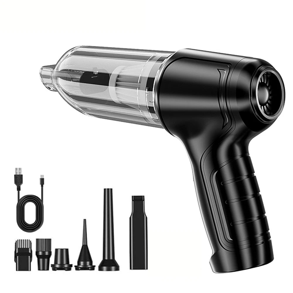 Car Vacuum Cleaner 95000PA Strong Suction Handheld Wireless Vacuum Cleaning Blower 2 in 1 Portable Vacuum Cleaner for Car Home