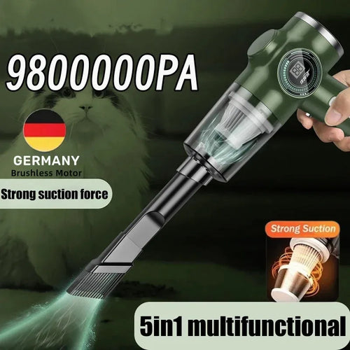 9800000PA Vacuum Cleaner Wet Dry Dual-Use 5 In1 Wireless Automobile Super High Power Handheld Electric Appliance Cleaner