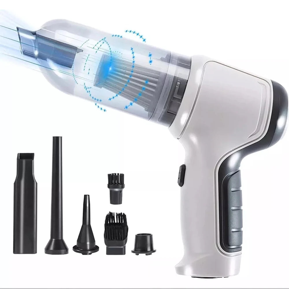 Car Vacuum Cleaner 95000PA Strong Suction Handheld Wireless Vacuum Cleaning Blower 2 in 1 Portable Vacuum Cleaner for Car Home