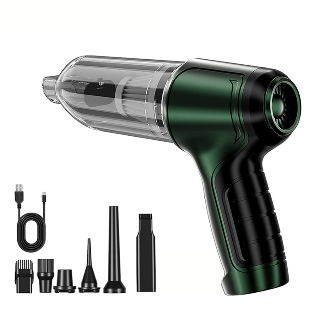 Car Vacuum Cleaner 95000PA Strong Suction Handheld Wireless Vacuum Cleaning Blower 2 in 1 Portable Vacuum Cleaner for Car Home
