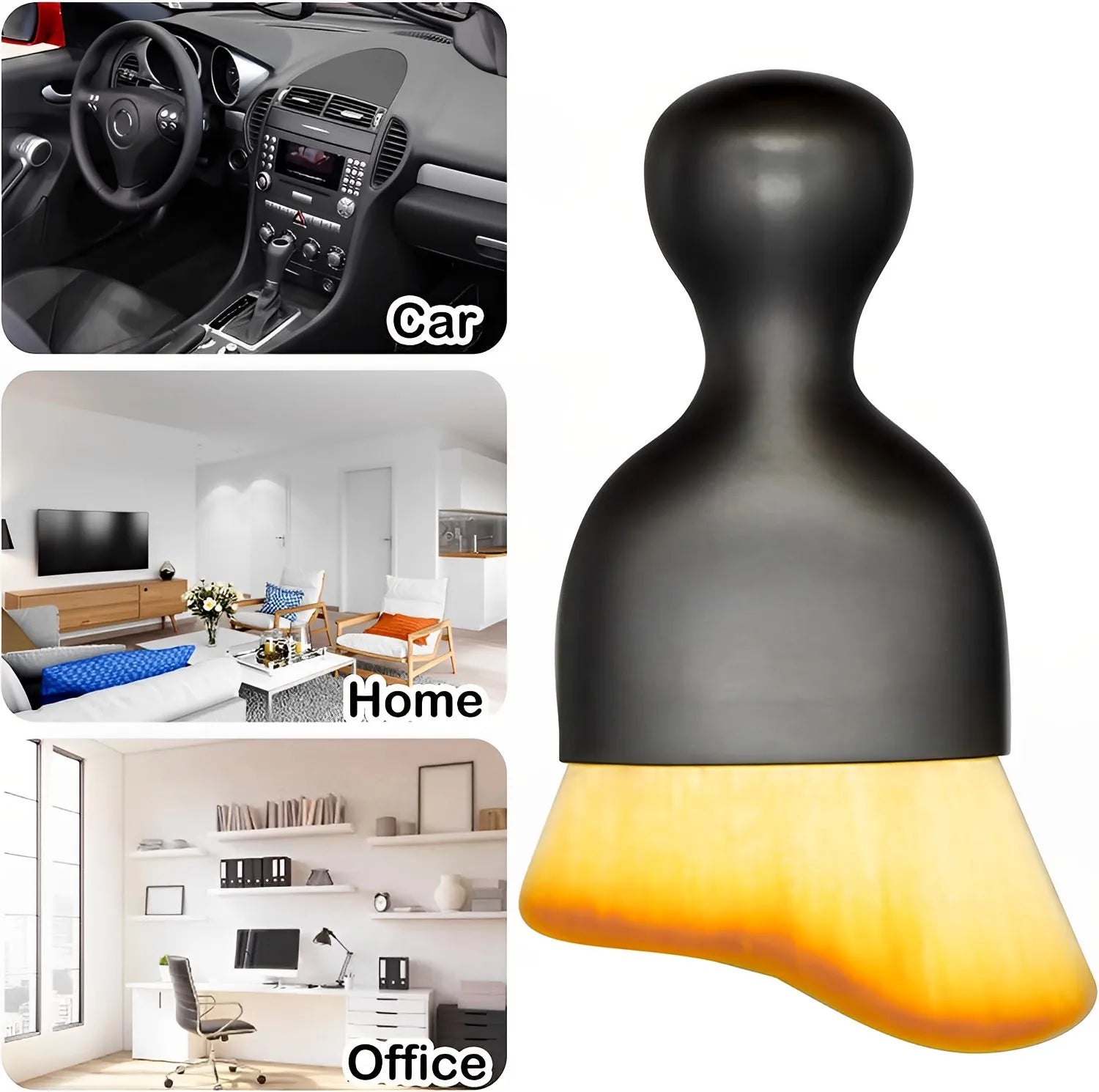 2Pcs Car Interior Detailing Cleaning Brush Air Conditioner Outlet Cleaning Nylon Brush Gap Dust Removal Brush Car Cleaning Tools